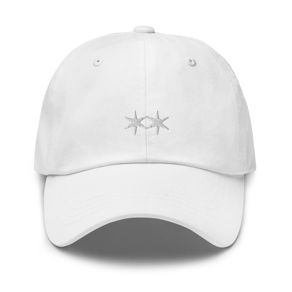 All White Embroidered Hat
