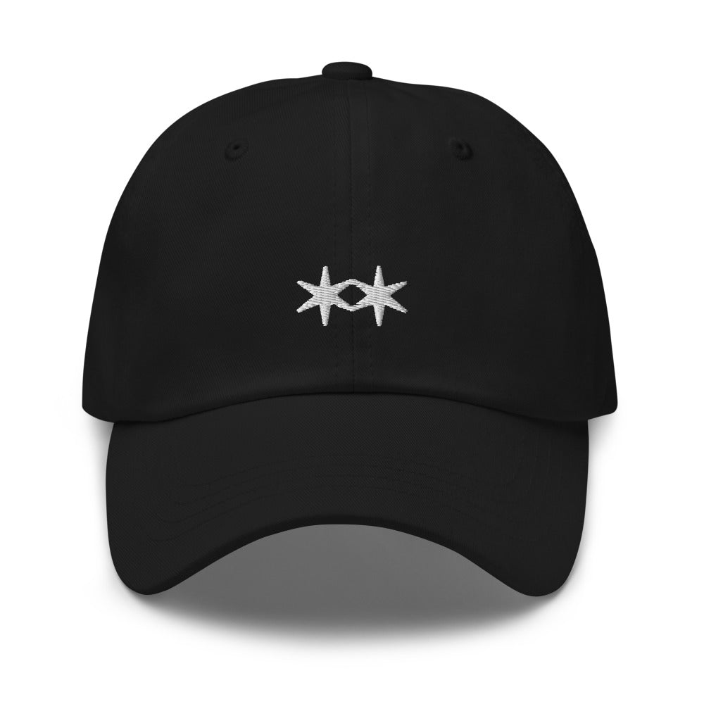 Black Embroidered Hat