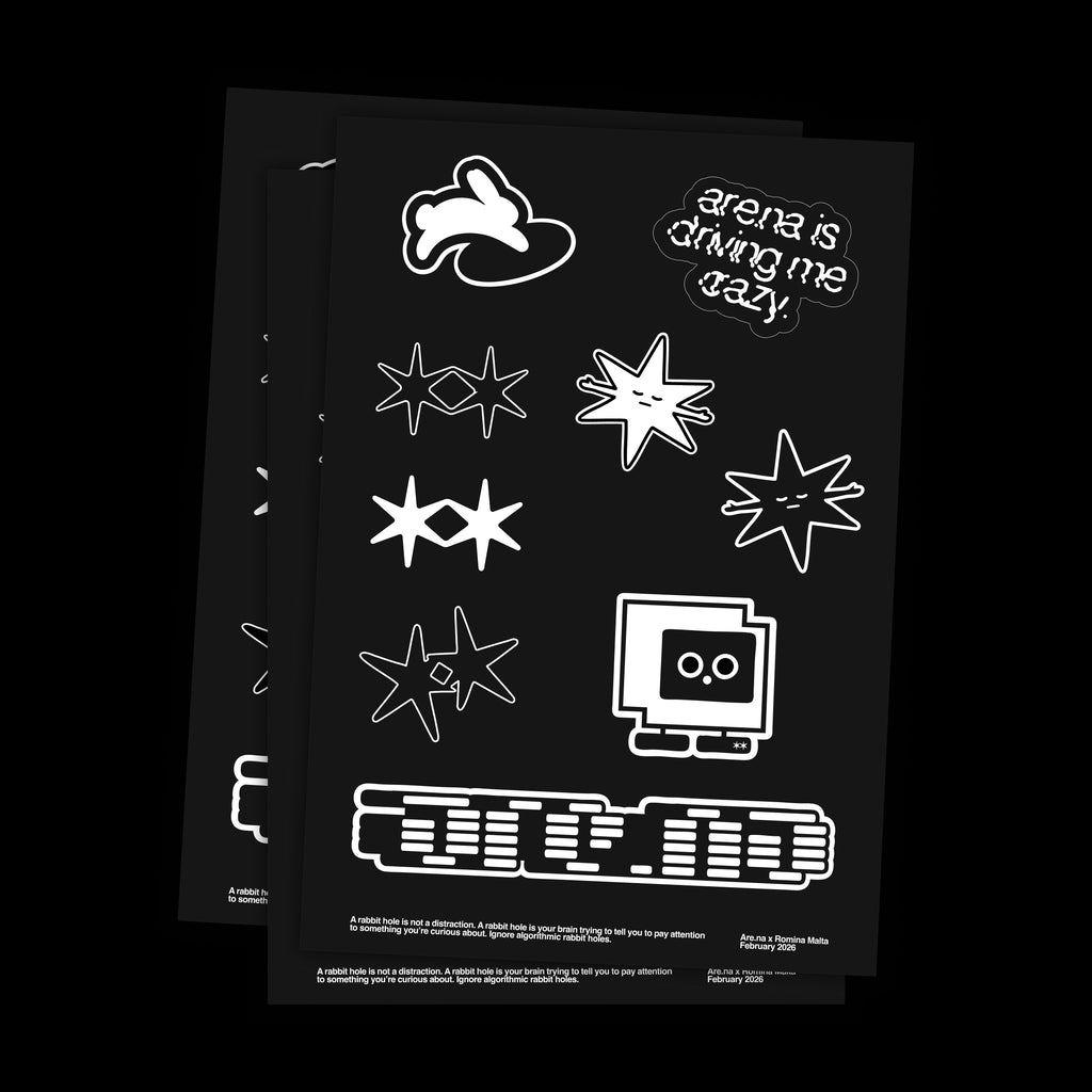 Are.na Sticker Sheet with Romina Malta